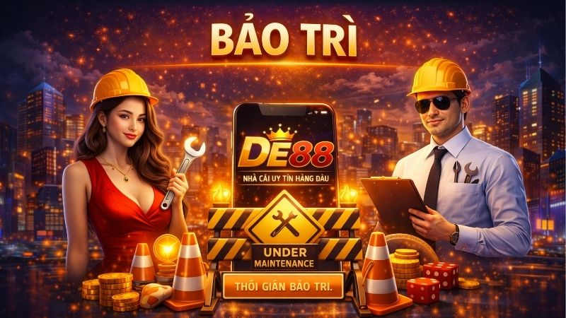 DE88 Bảo trì: Cập nhật lịch nâng cấp hệ thống mới nhất hôm nay 1 bao-tri